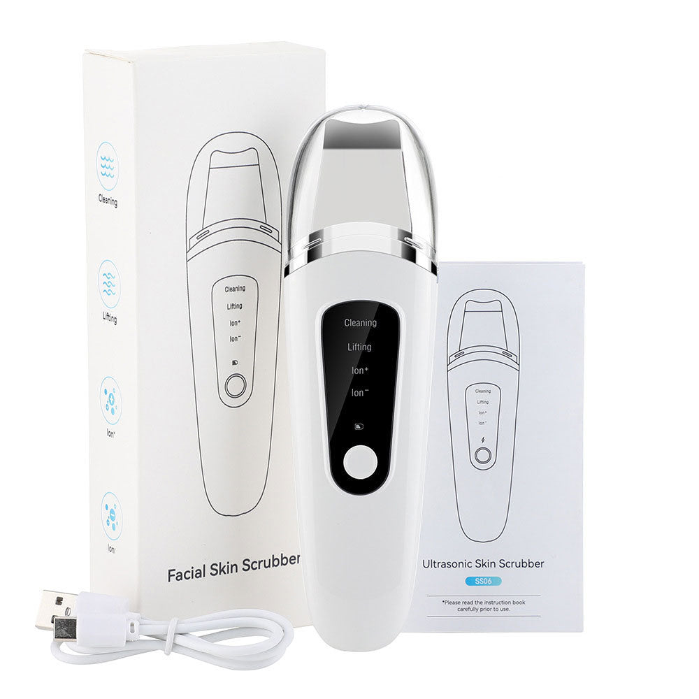 Rechargeable Skin Scrubber – Facial Exfoliator, Blackhead Remover & Pore Cleaner