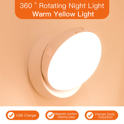 Rotating Motion Sensor Light | LED Night Light for Corridor, Garage & Wardrobe