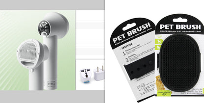 Smart Pet Hair Dryer & Grooming Comb – Silent, Safe & Efficient for Dogs & Cats