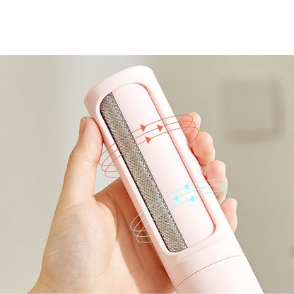 2-in-1 Reusable Pet Hair Remover Brush – Self-Cleaning Lint Roller for Cat & Dog Fur Removal