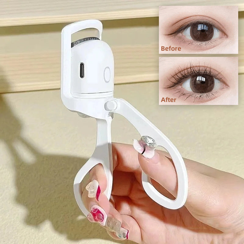 Rechargeable Heated Eyelash Curler – Long-Lasting, Portable & Electric Lash Lifter