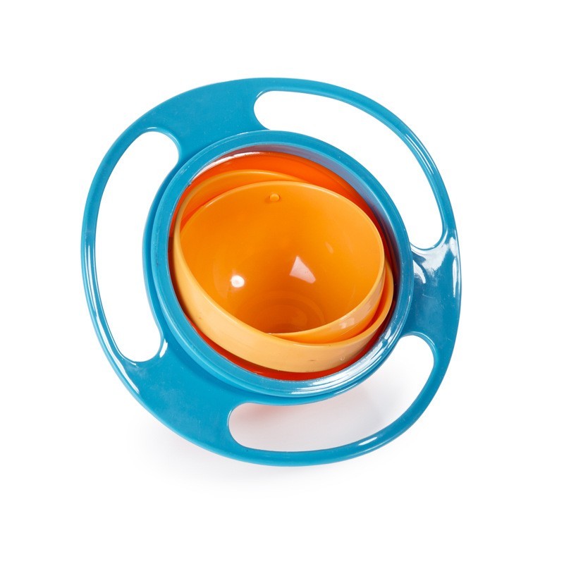 360° Rotating Universal Spill-Proof Bowl – No Mess Dish for Kids