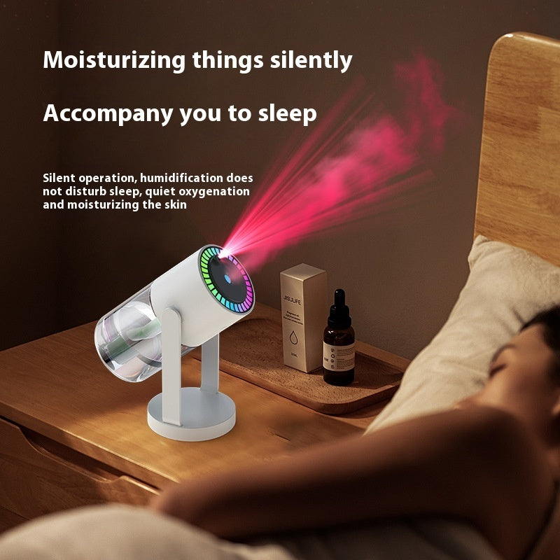 Starry Sky Projection Humidifier – Portable USB Ambient Light & Mist Sprayer for Home & Car