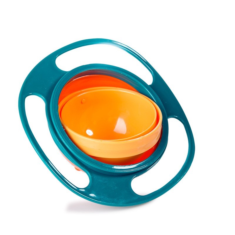 360° Rotating Universal Spill-Proof Bowl – No Mess Dish for Kids