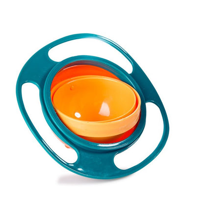 360° Rotating Universal Spill-Proof Bowl – No Mess Dish for Kids