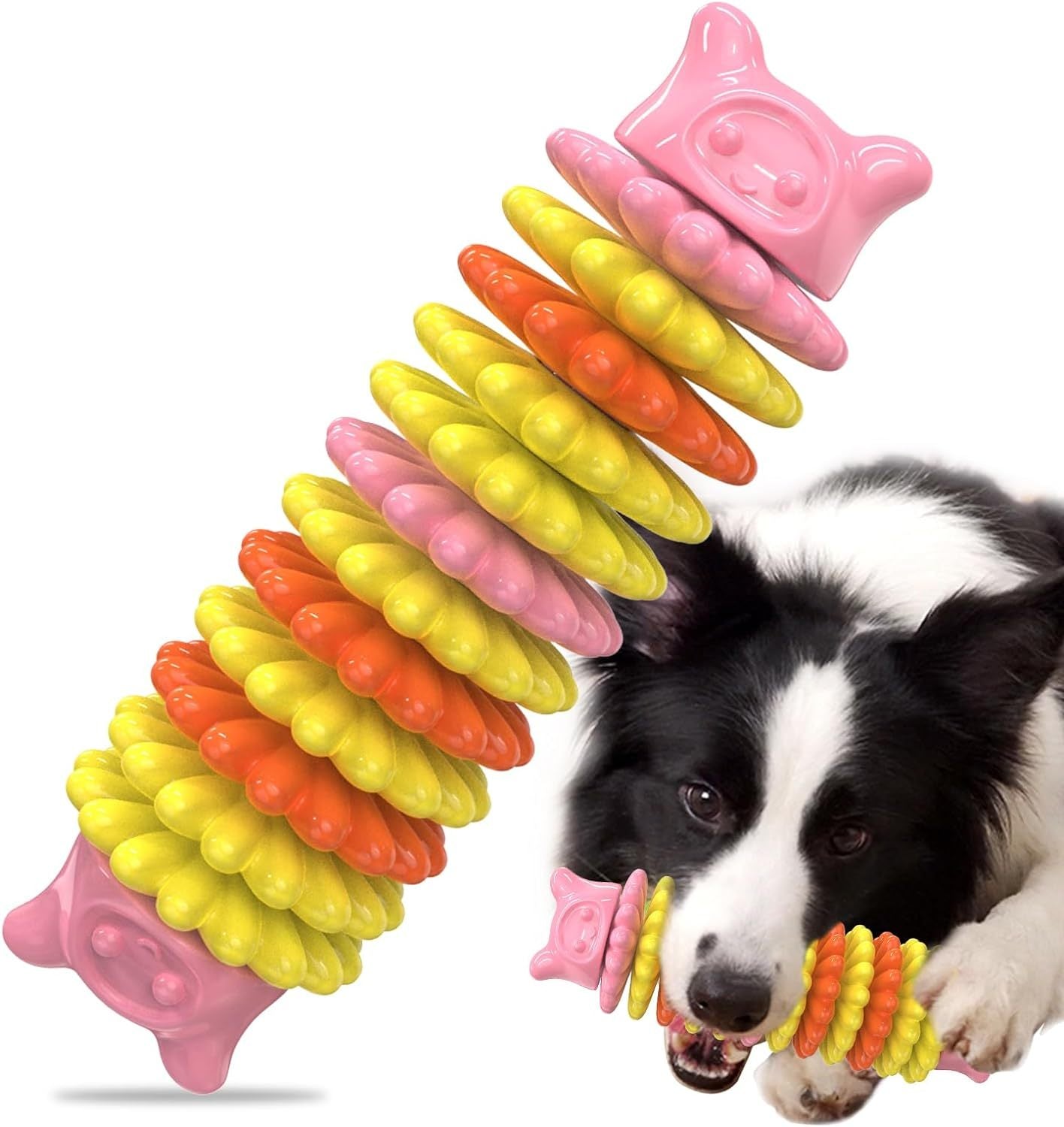 Durable Dog Chew Toys for Aggressive Chewers – Indestructible Rubber Teething Toys for All Breeds