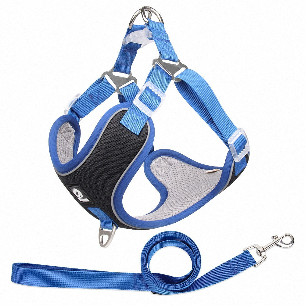 Pet Dog Harness – Adjustable, Breathable & Reflective for Small & Medium Dogs & Cats