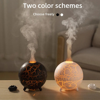 Creative Planet Atmosphere Lamp & USB Humidifier – 200ML Aroma Diffuser with Essential Oil Option