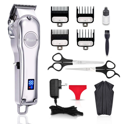 Cordless 3-in-1 Waterproof Hair & Beard Trimmer – USB Rechargeable Grooming Kit