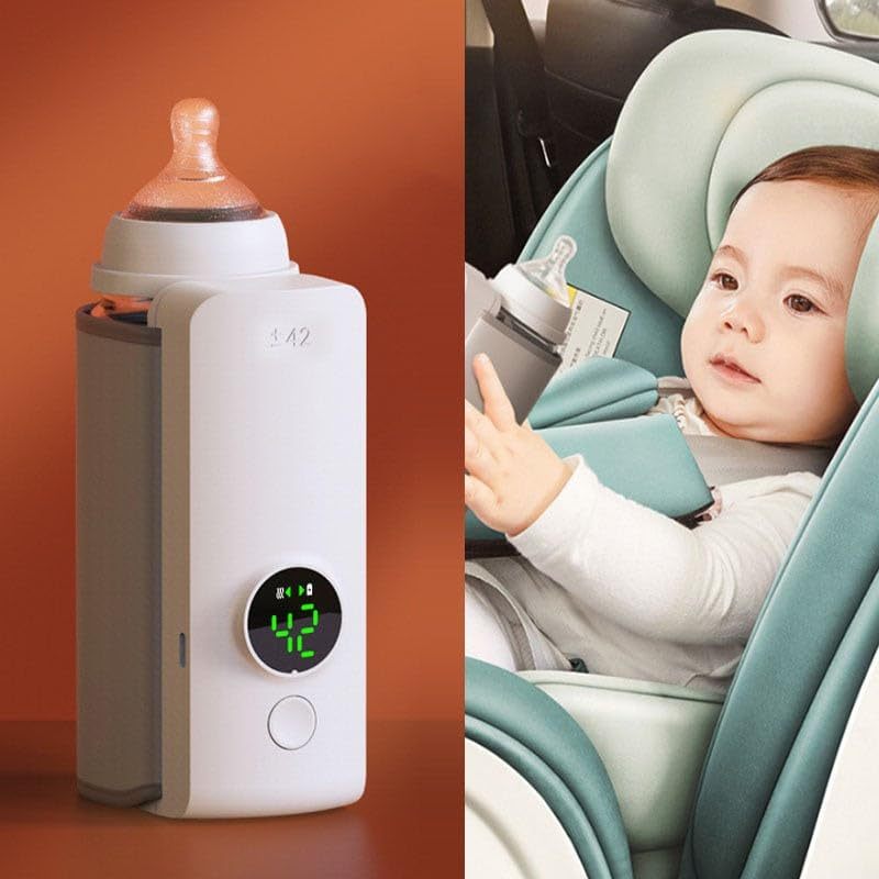 Portable Wireless Baby Bottle Warmer – USB Rechargeable, Constant Temperature Heating Bag