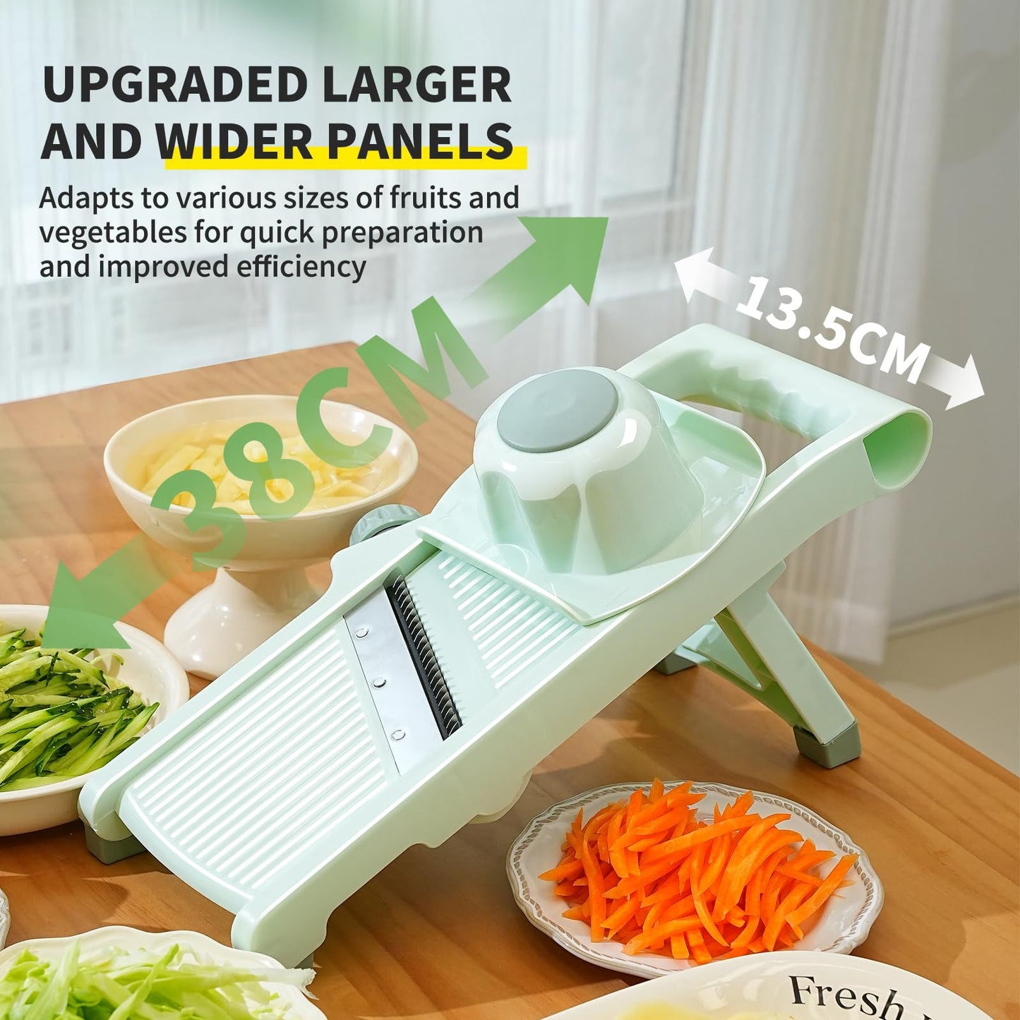 Multifunctional Vegetable & Potato Slicer – Julienne Grater with Handle for Kitchen