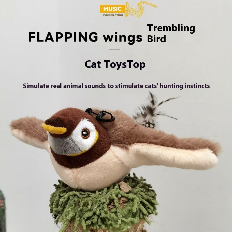 Electric Flapping Plush Pet Toy with Sound – Interactive Fun for Dogs & Cats