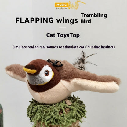 Electric Flapping Plush Pet Toy with Sound – Interactive Fun for Dogs & Cats