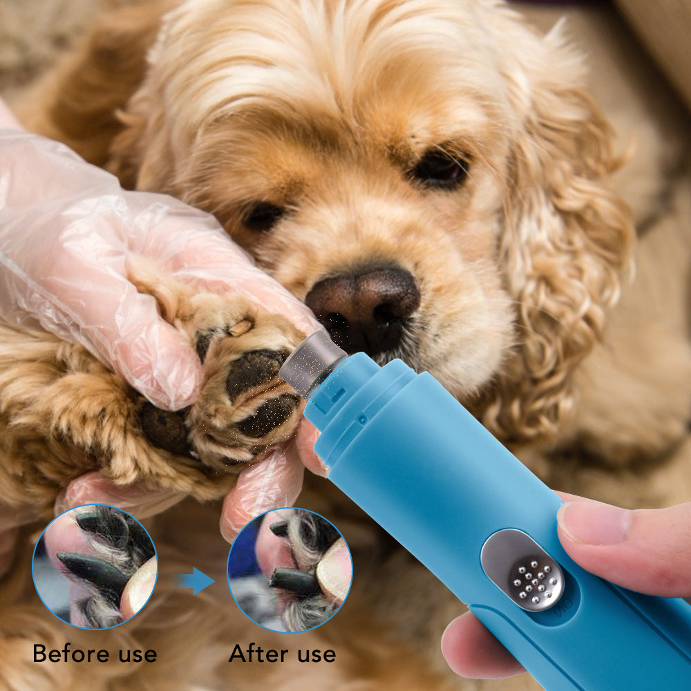 Pet Electric Nail Polisher & Manicure Tool Set – Safe & Easy Grooming for Dogs & Cats