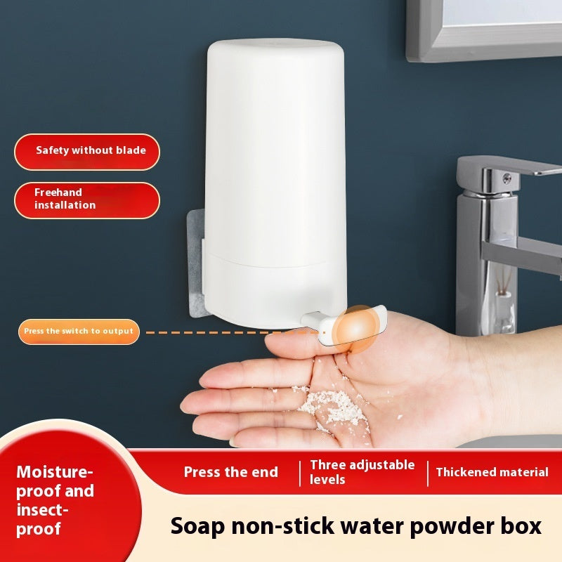 Soap Grinder Dispenser & Wall-Mounted Organizer – Dry Soap Powder Box for Kitchen, Office & Hotel