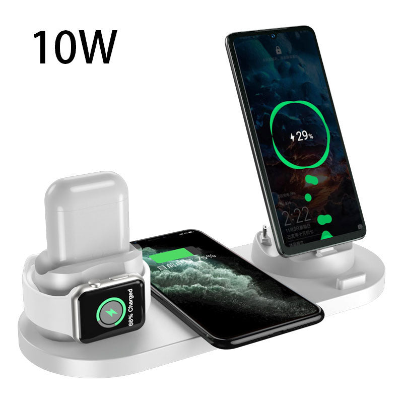 6-in-1 Fast Wireless Charging Station for iPhone, Watch & More – Fast Charger Pad & Dock