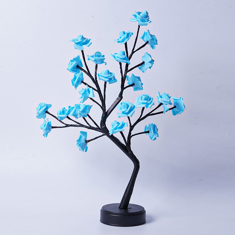 Rose Flower Tree Table Lamp | USB Fairy Night Light for Wedding, Valentine & Christmas Gifts