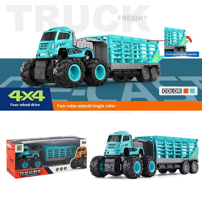 Children's Alloy Engineering Oil Tank Truck Toy – Durable Construction Vehicle for Kids