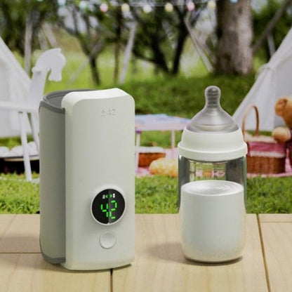 Portable Wireless Baby Bottle Warmer – USB Rechargeable, Constant Temperature Heating Bag