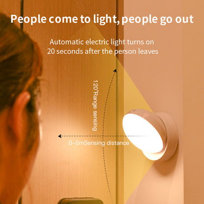 Rotating Motion Sensor Light | LED Night Light for Corridor, Garage & Wardrobe