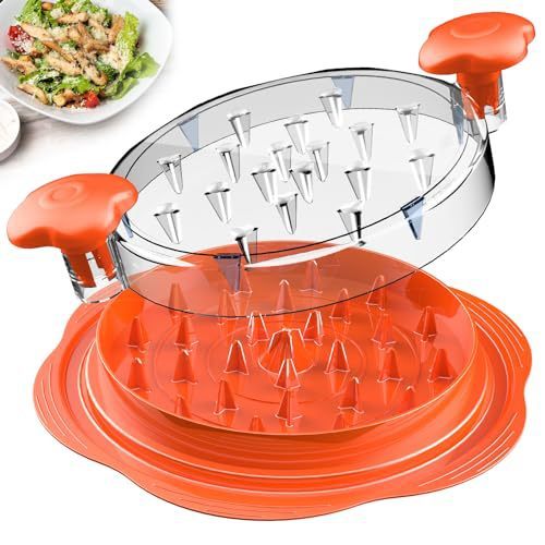 Chicken Shredder Tool – Anti-Slip Meat Shredder with Ergonomic Handle & Transparent Lid