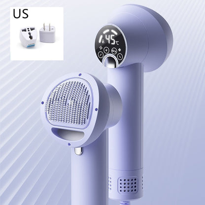 Smart Pet Hair Dryer & Grooming Comb – Silent, Safe & Efficient for Dogs & Cats