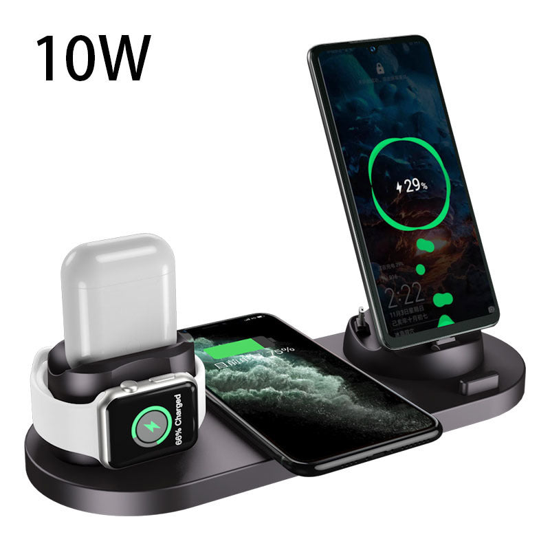 6-in-1 Fast Wireless Charging Station for iPhone, Watch & More – Fast Charger Pad & Dock