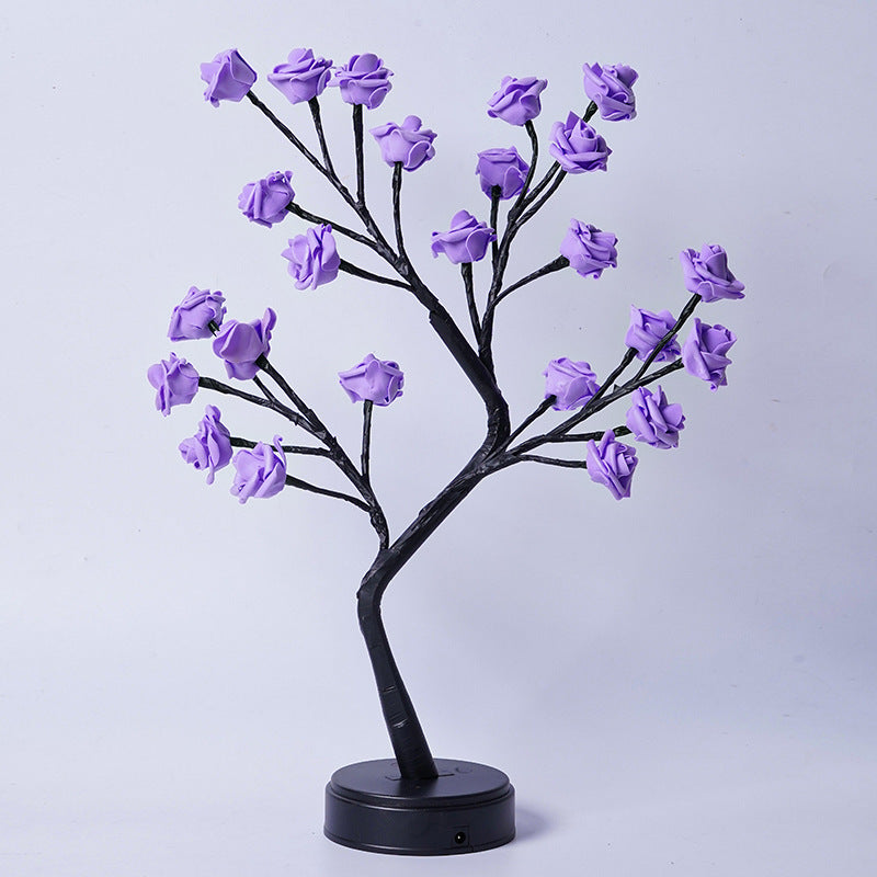 Rose Flower Tree Table Lamp | USB Fairy Night Light for Wedding, Valentine & Christmas Gifts