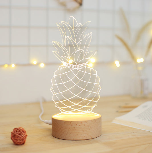 Pineapple Bedside Table Lamp – Stylish & Cozy Night Light