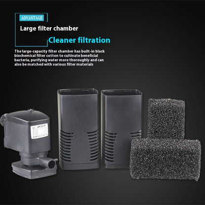 Three-in-One Fish Tank Aquarium Filter – Built-In Multi-Function Water Filter System