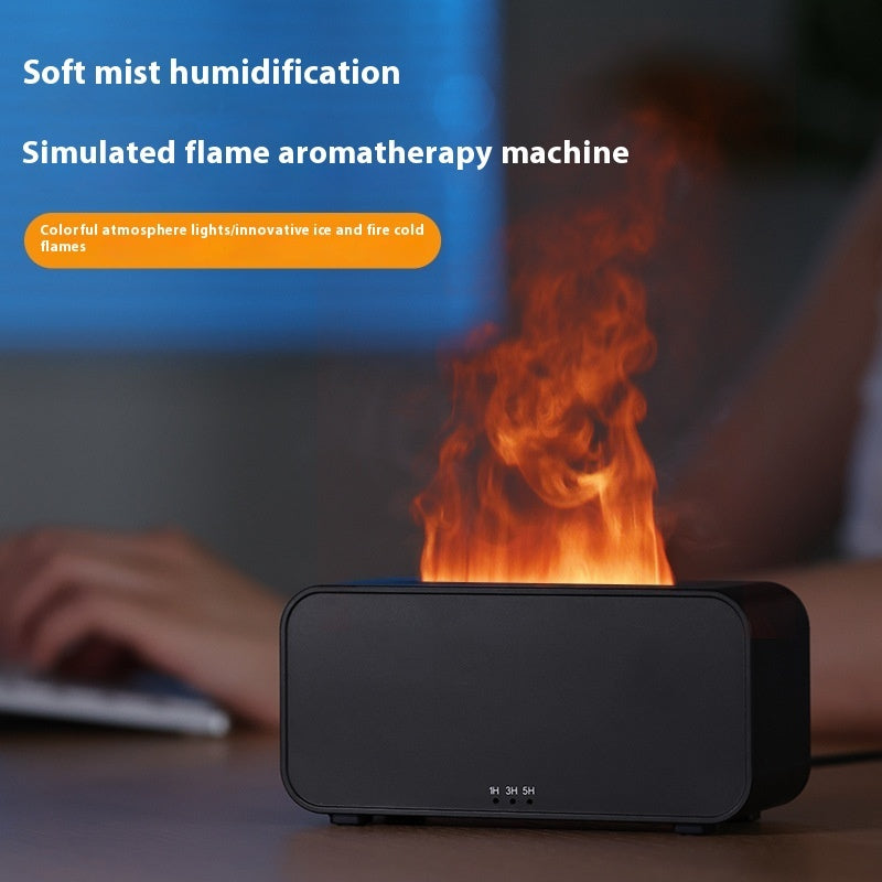 Timing Simulation Aroma Diffuser – USB Household Flame Humidifier & Aromatherapy Spray Machine