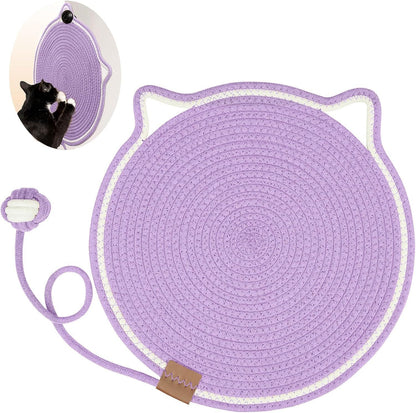 Braided Cotton Cat Scratching Mat – Washable, Non-Slip & Durable Pet Pad