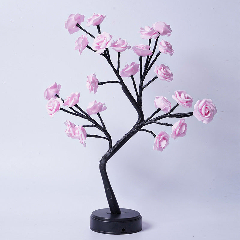 Rose Flower Tree Table Lamp | USB Fairy Night Light for Wedding, Valentine & Christmas Gifts