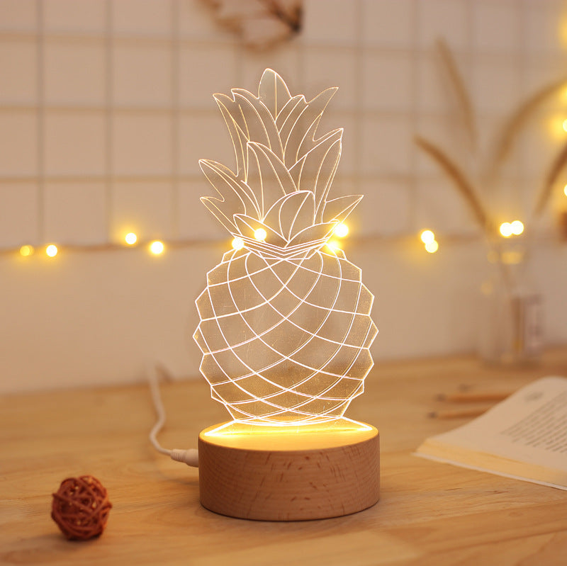 Pineapple Bedside Table Lamp – Stylish & Cozy Night Light