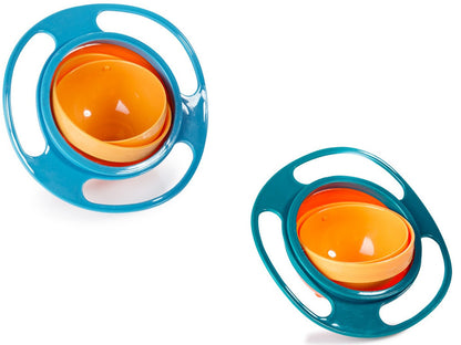 360° Rotating Universal Spill-Proof Bowl – No Mess Dish for Kids