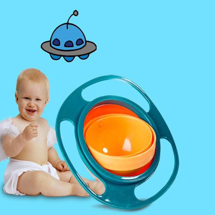 360° Rotating Universal Spill-Proof Bowl – No Mess Dish for Kids