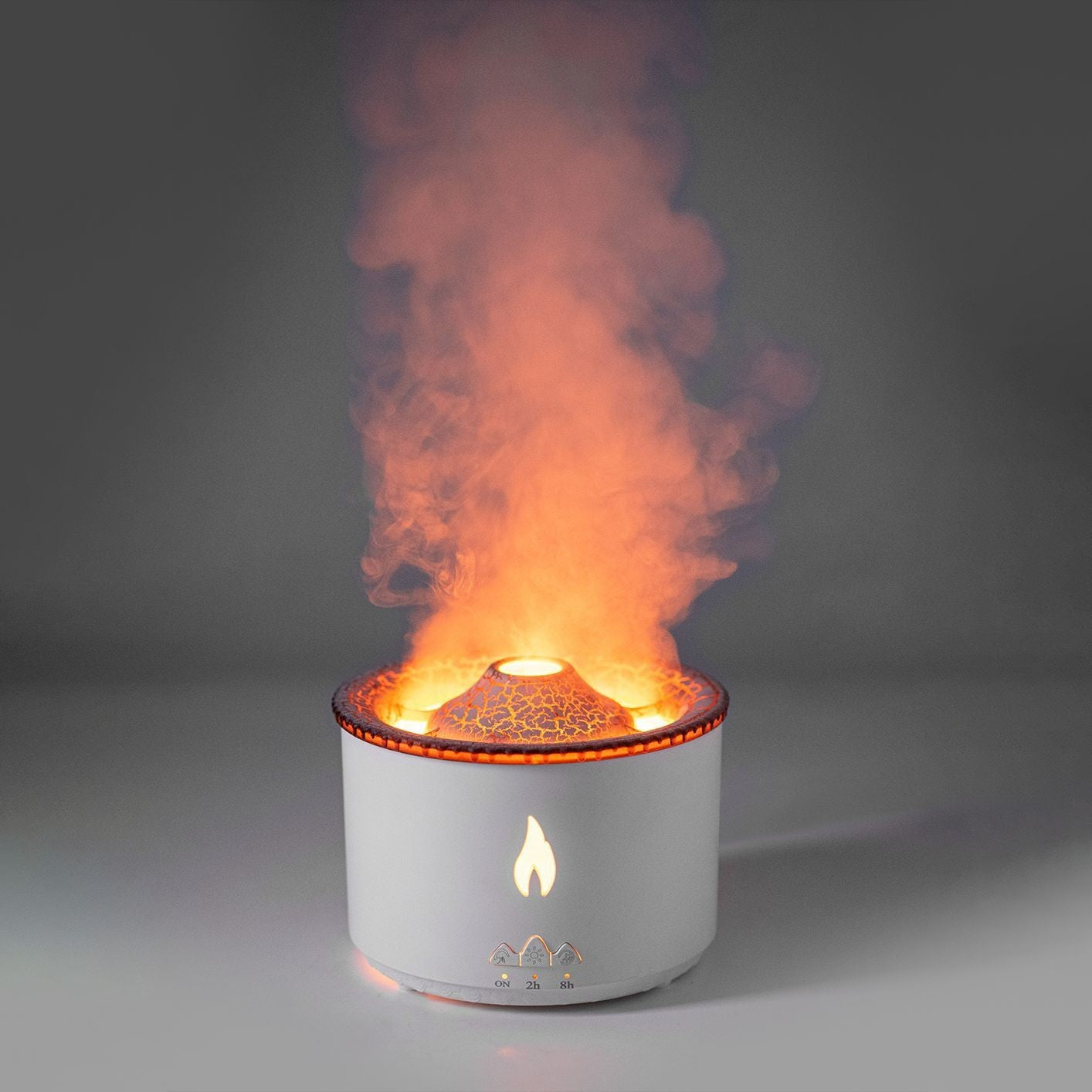 Ultrasonic Volcano Essential Oil Diffuser | Jellyfish & Flame Effect Humidifier | Aromatherapy & Air Purifier