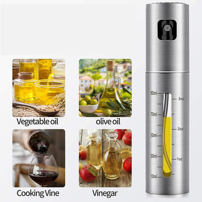 Stainless Steel Oil Spray Bottle – Multipurpose Kitchen Gadget for Cooking & BBQ