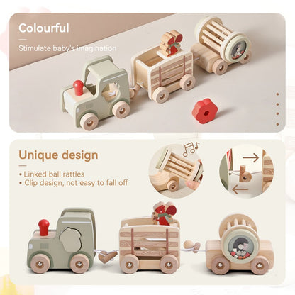 Wooden Baby Puzzle Toy – Multi-Functional Train for Early Education & Shape Recognition