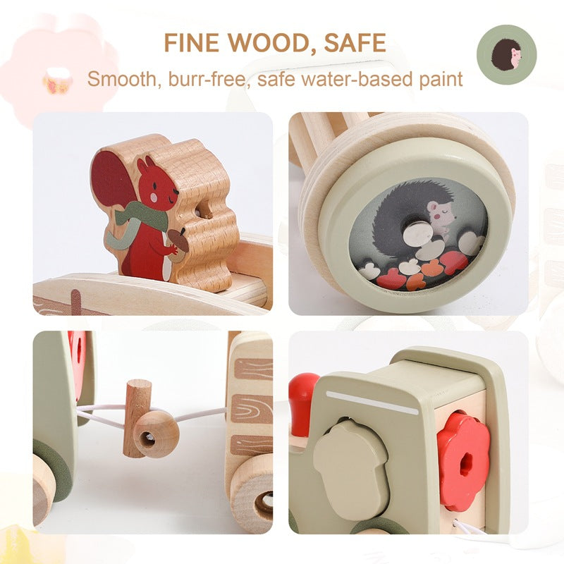 Wooden Baby Puzzle Toy – Multi-Functional Train for Early Education & Shape Recognition