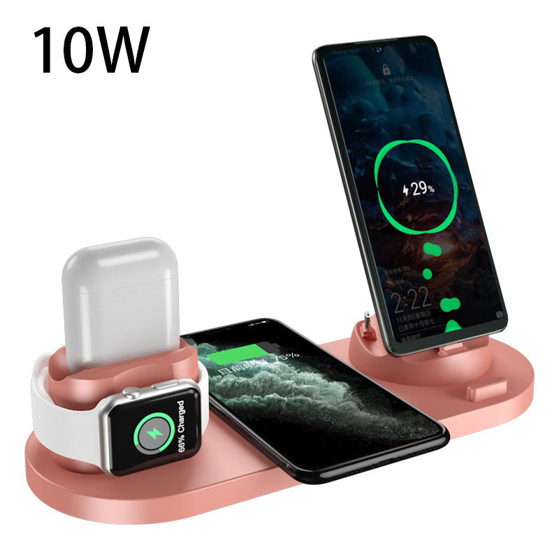 6-in-1 Fast Wireless Charging Station for iPhone, Watch & More – Fast Charger Pad & Dock