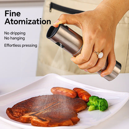 Stainless Steel Oil Spray Bottle – Multipurpose Kitchen Gadget for Cooking & BBQ