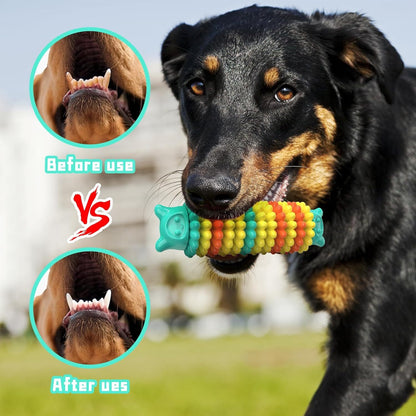 Durable Dog Chew Toys for Aggressive Chewers – Indestructible Rubber Teething Toys for All Breeds