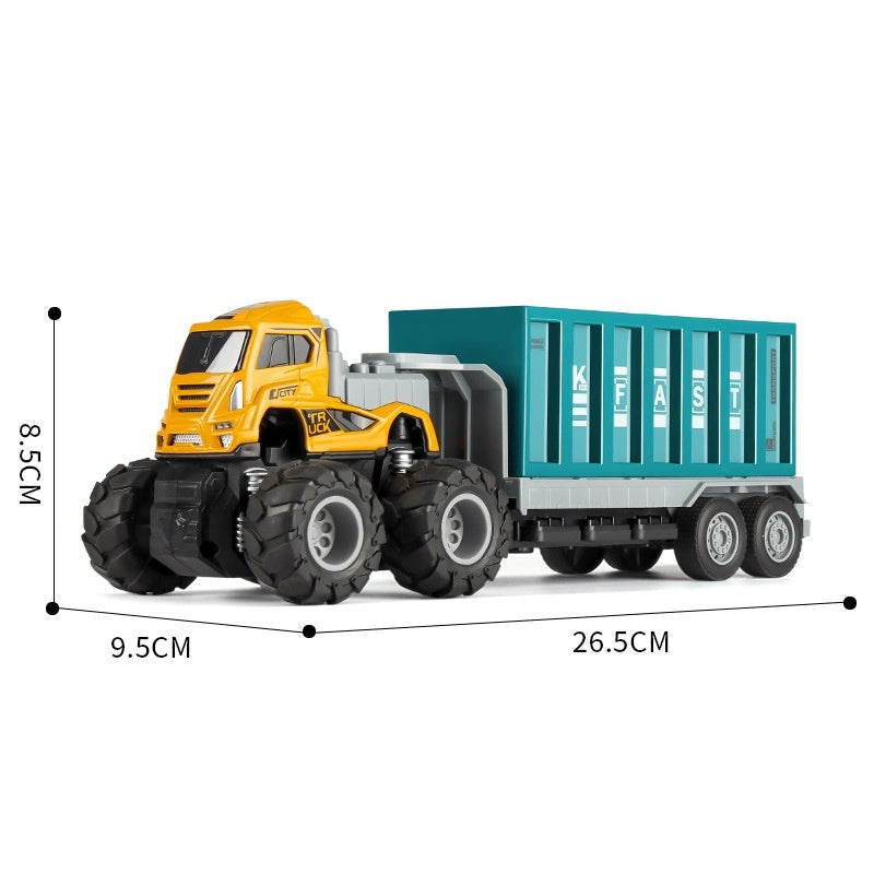 Children's Alloy Engineering Oil Tank Truck Toy – Durable Construction Vehicle for Kids