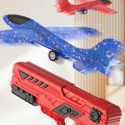 Children's Foam Ejection Airplane – Fun Outdoor Flying Toy for Kids & Family Play