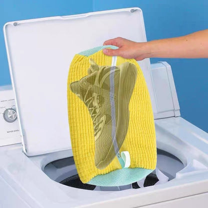 Reusable Shoes Laundry Bag – Zippered Shoe Wash Bag for Washing Machine & Sneaker Cleaner Kit