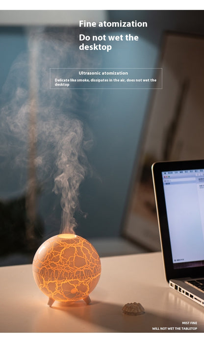 Creative Planet Atmosphere Lamp & USB Humidifier – 200ML Aroma Diffuser with Essential Oil Option