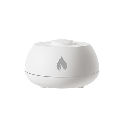 Flame Aromatherapy Humidifier & Diffuser – 7-Color Light USB Essential Oil Air Diffuser (130ML)