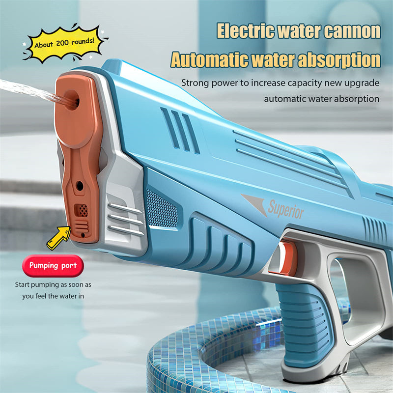 Full-Automatic Electric Water Gun – High-Tech Induction Water Blaster for Beach & Outdoor Fun