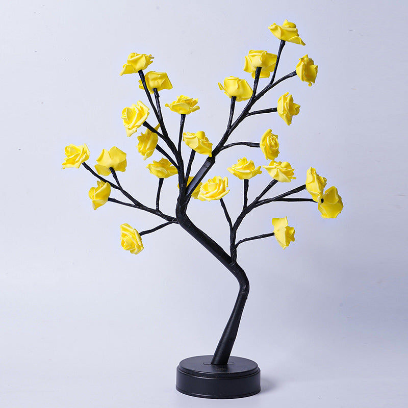 Rose Flower Tree Table Lamp | USB Fairy Night Light for Wedding, Valentine & Christmas Gifts